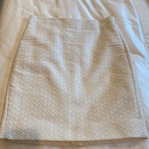 J Crew Pencil Skirt Off White